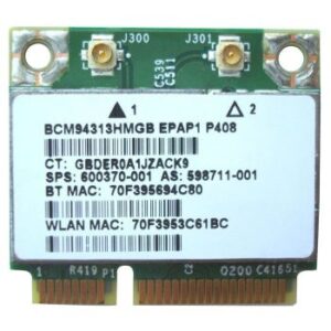 600370-001 | HP Broadcom BCM4313 Mini PCIe 802.11n Bluetooth