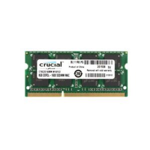 CT8G3S160BM.M16FED | Crucial 8GB 1600MHz DDR3 PC3-12800 Non-ECC CL11 204-Pin SoDimm 1.35V dual Rank x8 Memory Module