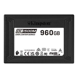 SEDC1500M/960G | Kingston DC1500M 960GB PCI-Express 3.0 X4 NVMe Mixed Use 3D NAND TLC (PLP) U.2 2.5-inch Solid State Drive (SSD)