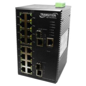 SISTM1040-262D-LRT-B | Transition Networks Hardened switch 16 ports managed